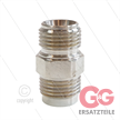 1/2" - Gegennippel - Messing - 250 Bar - Ø11mm - max 150°C - Viton Dichtring - 1/2" AG | Bild 4