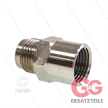 1/2" - Gegennippel - Messing - 250 Bar - Ø11mm - max 150°C - Viton Dichtring - 1/2" IG | Bild 3