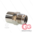 1/2" - Gegennippel - Messing - 250 Bar - Ø11mm - max 150°C - Viton Dichtring - 1/2" IG | Bild 2