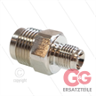 1/2" - Gegennippel - Messing - 250 Bar - Ø11mm - max 150°C - Viton Dichtring - 1/4" AG | Bild 3