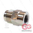 1/2" - Gegennippel - Messing - 250 Bar - Ø11mm - max 150°C - Viton Dichtring - 1/4" IG | Bild 3