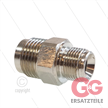 1/2" - Gegennippel - Messing - 250 Bar - Ø11mm - max 150°C - Viton Dichtring - 3/8" AG | Bild 2