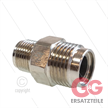1/2" - Gegennippel - Messing - 250 Bar - Ø11mm - max 150°C - Viton Dichtring - 3/8" AG | Bild 3