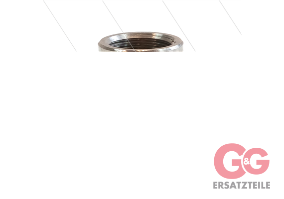 1/2" - Gegennippel - Messing - 250 Bar - Ø11mm - Viton Dicht