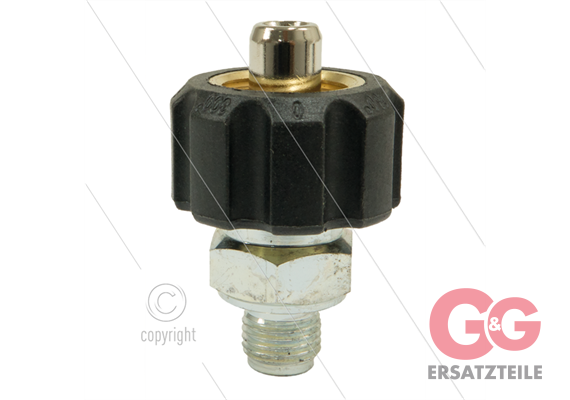 1/2" - Handverschraubung - 250 Bar - Messing - Ø11mm - max 150°C - 1/4" AG
