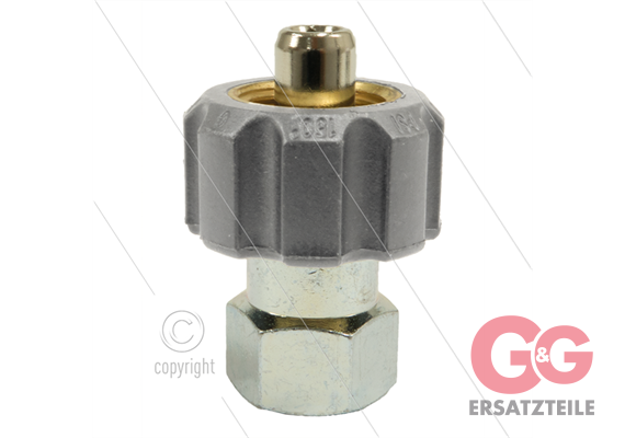 1/2" - Handverschraubung - Edelstahl - 250 Bar - Ø11mm - max 150°C - 3/8" IG