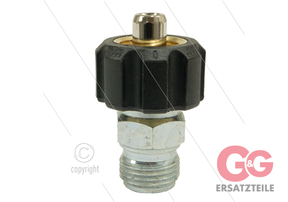 1/2" - Handverschraubung - Messing - 250 Bar - Ø11mm - max 150°C - 1/2" AG