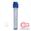 1" Filtergehäuse - 20" ohne Einsatz - Filtertasse transparent - max 8,6 bar - H=594mm - 2x | Bild 2