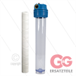 1" Filtergehäuse mit Filtereinsätze - Filtertasse transparent - 20" Baumwolle Einsatz - 20 | Bild 2