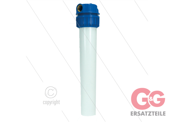 1" Filtergehäuse mit Filtereinsätze - Filtertasse weiß - 20" Filter Baumwolle Einsatz - 20