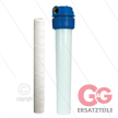 1" Filtergehäuse mit Filtereinsätze - Filtertasse weiß - 20" Filter Baumwolle Einsatz - 20 | Bild 2