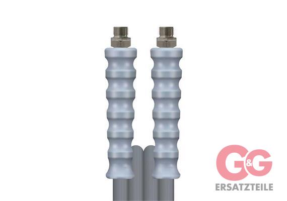 1SN DN08 210 bar 15 M. AGR 3/8 : AGR 3/8  gewickelte Decke. Armaturen kpl. aus Edelstahl