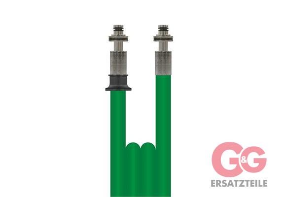 1SN DN08 315 bar 15 M. bds. Steck. 11 mm Gewickelte Decke. Nippel Edelstahl