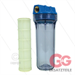3/4" 3/4" Filtergehäuse mit Filtereinsätze - Filtertasse transparent - 9" Einsatz Kunststo | Bild 2