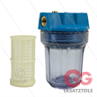 3/4" Filtergehäuse mit Filtereinsätze - Filtertasse transparent - 5" Einsatz Kunststoff wa | Bild 2