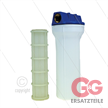 3/4" Filtergehäuse mit Filtereinsätze - Filtertasse weiß - 9" Einsatz Kunststoff waschbar | Bild 2