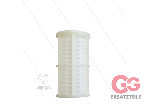 5" Filtereinsatz Kunsttoff waschbar - Nylon - 60 mµ - 13 l/min - H=120mm - max 40°C