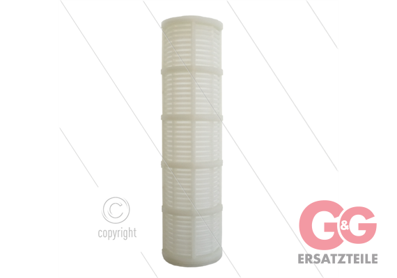 9" Filtereinsatz Kunsttoff waschbar - Nylon - 60 mµ - 27 l/min - H=248mm - max 40°C