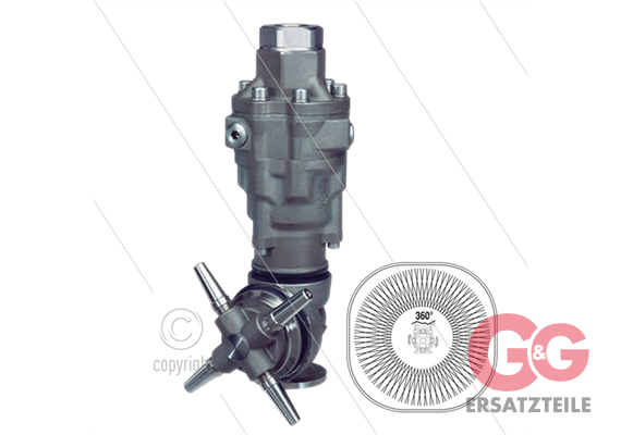 A80R2 - selbstdrehender Tankreiniger - Edelstahl 303 - 30 bis 140 Bar - 60 bis 70 l/min