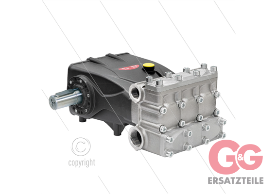 AB80 Hochdruckpumpe - 1x zyl. Welle links - 75 l/min - 60 Bar - 550 U/min - 8,6 kW - Welle