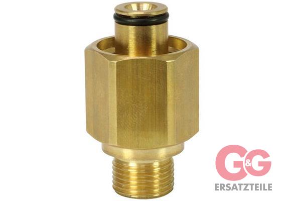 Adapter K-Lock-6 3/8"AG : TR22IG Messing