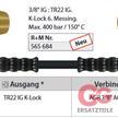 Adapter K-Lock-6 3/8"IG : TR22IG Messing | Bild 2