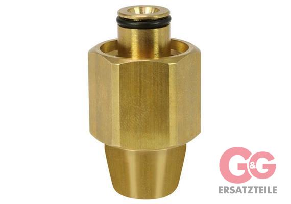 Adapter K-Lock-6 3/8"IG : TR22IG Messing