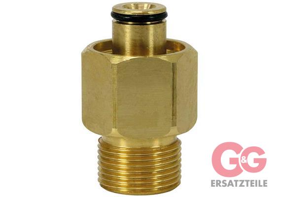 Adapter K-Lock-6 M22x1,5AG : TR22IG Messing