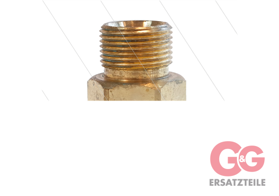 Adapter K-Lock-6 - Messing - M22x1,5 AG x TR22 IG