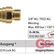 Adapter K-Lock TR22 AG : 3/8"AG Messing | Bild 2