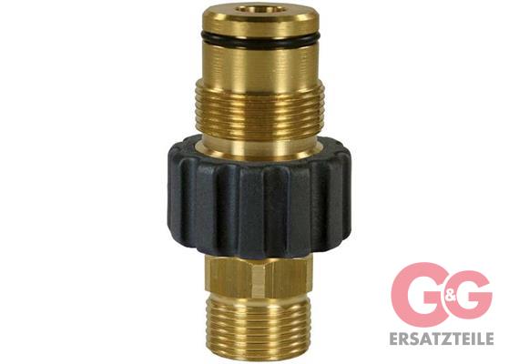 Adapter M27x1,5 AG : M18x1,5 AG Messing