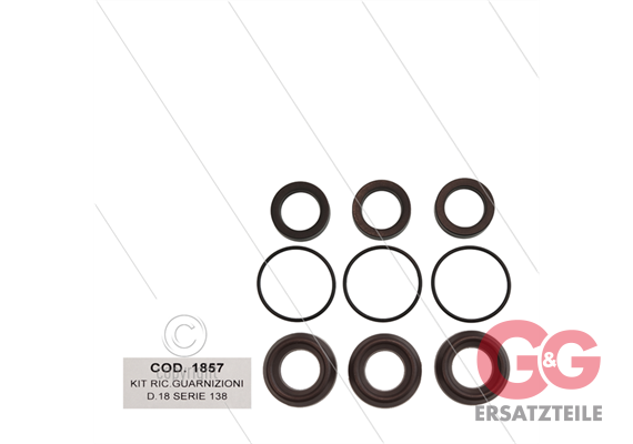 AR kit 1857 - Manschettensatz Ø18mm für 3 Plunger - Serie 228