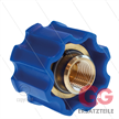 AR1 - 1/2" - Handverschraubung - blau - Messing - 250 Bar - Ø15mm - max 160°C - 1/4" IG | Bild 3