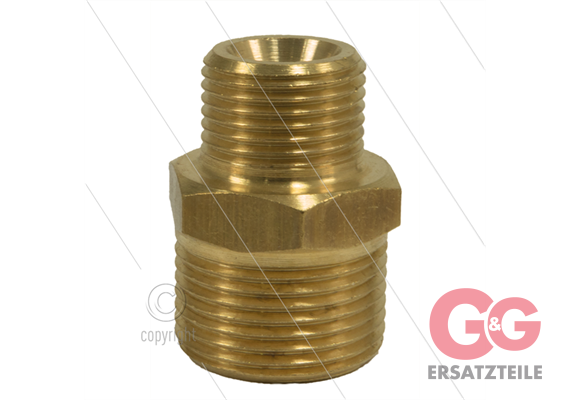 AR1 - M22x1,5 - Gegennippel - Messing - 250 Bar - Ø14mm - max 160°C - 3/8" AG