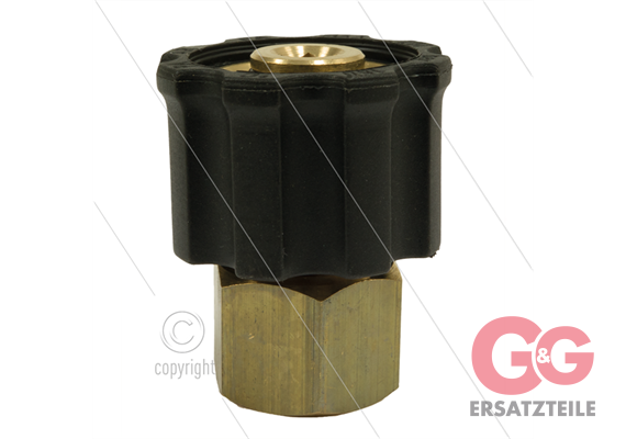 AR1 - M22x1,5 - Handverschraubung - Messing - 250 Bar - Ø15mm - max 160°C - 3/8" IG