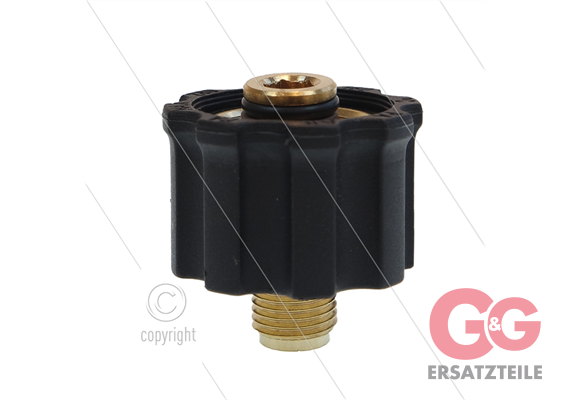 AR5 - M22 x 1,5 - Handverschraubung - Messing - 250 Bar - Ø14mm - drehbar unter Druck