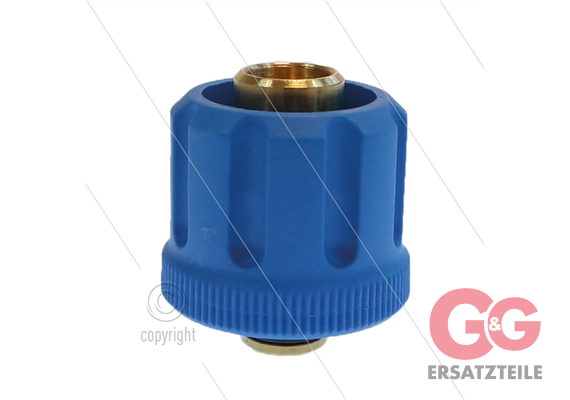 AR8 - M24x1,5 - Handverschraubung - Messing - 350 Bar - Ø14mm - max 160°C - 1/4" IG