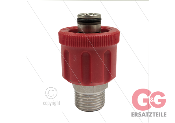 AR9 - M24x1.5 - Handverschraubung - Edelstahl - 600 Bar - Ø15mm - max 160°C - 1/2" AG