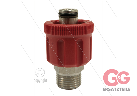 AR9 - M24x1.5 - Handverschraubung - Edelstahl - 600 Bar - Ø15mm - max 160°C - 1/4" AG