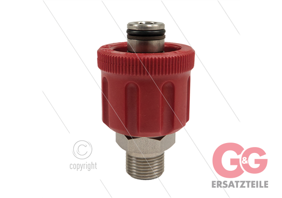 AR9 - M24x1.5 - Handverschraubung - Edelstahl - 600 Bar - Ø15mm - max 160°C - 3/8" AG