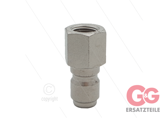 ARS250 - Nippel - Stahl - 250 Bar - Ø14,9 mm - max 90°C - 1/4" IG