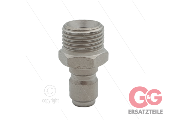 ARS250 - Nippel - Stahl - 250 Bar - Ø14,9mm - max 90°C - 1/2" AG