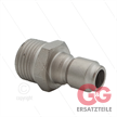 ARS250 - Nippel - Stahl - 250 Bar - Ø14,9mm - max 90°C - 1/2" AG | Bild 2