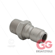 ARS250 - Nippel - Stahl - 250 Bar - Ø14,9mm - max 90°C - 3/8" AG | Bild 2
