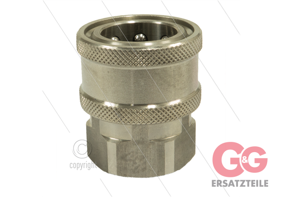 ARS350 - Kupplung - Edelstahl - 350 Bar - max 90°C - passend zu Nilfisk-Alto - 3/8" IG