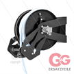 Automatik Schlauchaufroller Hybrid - Nylon / Stahl pulverbeschichtet schwarz - 15m - max | Bild 2