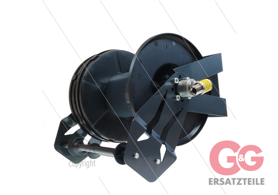 Automatik Schlauchaufroller Hybrid - Nylon / Stahl pulverbeschichtet schwarz - 30m - max