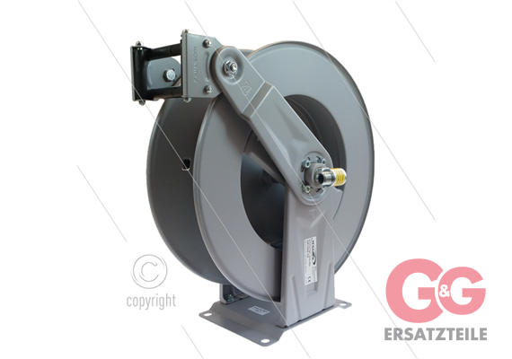 Automatischer Schlauchaufroller - Schlaucheinlauffenster einstellbar - Stahl lackiert - 15