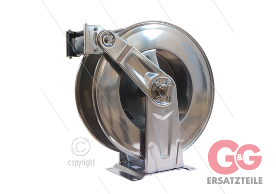 Automatischer Schlauchaufroller - Schlaucheinlauffenster einstellbar - VA - 13m - 100 Bar