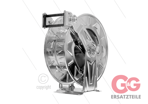 Automatischer Schlauchaufroller - Schlaucheinlauffenster einstellbar - VA - 25m - 250 Bar